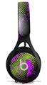 WraptorSkinz Skin Decal Wrap compatible with Beats EP Headphones Halftone Splatter Hot Pink Green Skin Only HEADPHONES NOT INCLUDED