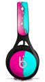 WraptorSkinz Skin Decal Wrap compatible with Beats EP Headphones Ripped Colors Hot Pink Neon Teal Skin Only HEADPHONES NOT INCLUDED