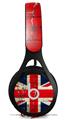WraptorSkinz Skin Decal Wrap compatible with Beats EP Headphones Painted Faded and Cracked Union Jack British Flag Skin Only HEADPHONES NOT INCLUDED