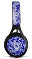WraptorSkinz Skin Decal Wrap compatible with Beats EP Headphones Scattered Skulls Royal Blue Skin Only HEADPHONES NOT INCLUDED