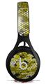 WraptorSkinz Skin Decal Wrap compatible with Beats EP Headphones HEX Mesh Camo 01 Yellow Skin Only HEADPHONES NOT INCLUDED