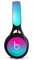 WraptorSkinz Skin Decal Wrap compatible with Beats EP Headphones Smooth Fades Neon Teal Hot Pink Skin Only HEADPHONES NOT INCLUDED