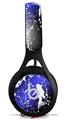 WraptorSkinz Skin Decal Wrap compatible with Beats EP Headphones Halftone Splatter White Blue Skin Only HEADPHONES NOT INCLUDED