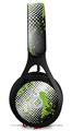 WraptorSkinz Skin Decal Wrap compatible with Beats EP Headphones Halftone Splatter Green White Skin Only HEADPHONES NOT INCLUDED
