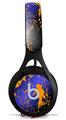 WraptorSkinz Skin Decal Wrap compatible with Beats EP Headphones Halftone Splatter Orange Blue Skin Only HEADPHONES NOT INCLUDED