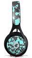 WraptorSkinz Skin Decal Wrap compatible with Beats EP Headphones WraptorCamo Old School Camouflage Camo Neon Teal Skin Only HEADPHONES NOT INCLUDED