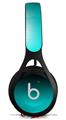 WraptorSkinz Skin Decal Wrap compatible with Beats EP Headphones Smooth Fades Neon Teal Black Skin Only HEADPHONES NOT INCLUDED