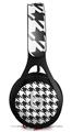 WraptorSkinz Skin Decal Wrap compatible with Beats EP Headphones Houndstooth Dark Gray Skin Only HEADPHONES NOT INCLUDED