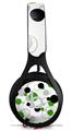 WraptorSkinz Skin Decal Wrap compatible with Beats EP Headphones Lots of Dots Green on White Skin Only HEADPHONES NOT INCLUDED