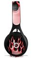 WraptorSkinz Skin Decal Wrap compatible with Beats EP Headphones Metal Flames Red Skin Only HEADPHONES NOT INCLUDED