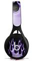 WraptorSkinz Skin Decal Wrap compatible with Beats EP Headphones Metal Flames Purple Skin Only HEADPHONES NOT INCLUDED