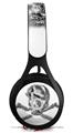 WraptorSkinz Skin Decal Wrap compatible with Beats EP Headphones Chrome Skull on White Skin Only HEADPHONES NOT INCLUDED