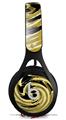 WraptorSkinz Skin Decal Wrap compatible with Beats EP Headphones Alecias Swirl 02 Yellow Skin Only HEADPHONES NOT INCLUDED