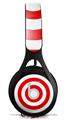 WraptorSkinz Skin Decal Wrap compatible with Beats EP Headphones Bullseye Red and White Skin Only HEADPHONES NOT INCLUDED