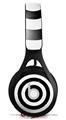WraptorSkinz Skin Decal Wrap compatible with Beats EP Headphones Bullseye Black and White Skin Only HEADPHONES NOT INCLUDED