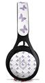 WraptorSkinz Skin Decal Wrap compatible with Beats EP Headphones Pastel Butterflies Purple on White Skin Only HEADPHONES NOT INCLUDED