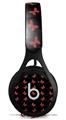 WraptorSkinz Skin Decal Wrap compatible with Beats EP Headphones Pastel Butterflies Red on Black Skin Only HEADPHONES NOT INCLUDED