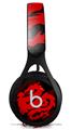 WraptorSkinz Skin Decal Wrap compatible with Beats EP Headphones Oriental Dragon Red on Black Skin Only HEADPHONES NOT INCLUDED