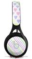 WraptorSkinz Skin Decal Wrap compatible with Beats EP Headphones Pastel Hearts on White Skin Only HEADPHONES NOT INCLUDED