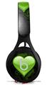 WraptorSkinz Skin Decal Wrap compatible with Beats EP Headphones Glass Heart Grunge Green Skin Only HEADPHONES NOT INCLUDED