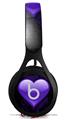 WraptorSkinz Skin Decal Wrap compatible with Beats EP Headphones Glass Heart Grunge Purple Skin Only HEADPHONES NOT INCLUDED