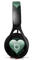 WraptorSkinz Skin Decal Wrap compatible with Beats EP Headphones Glass Heart Grunge Seafoam Green Skin Only HEADPHONES NOT INCLUDED