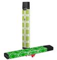 Skin Decal Wrap 2 Pack for Juul Vapes Squared Sage Green JUUL NOT INCLUDED