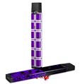 Skin Decal Wrap 2 Pack for Juul Vapes Squared Purple JUUL NOT INCLUDED