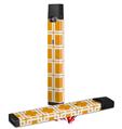 Skin Decal Wrap 2 Pack for Juul Vapes Squared Orange JUUL NOT INCLUDED