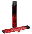 Skin Decal Wrap 2 Pack for Juul Vapes HEX Red JUUL NOT INCLUDED