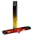 Skin Decal Wrap 2 Pack for Juul Vapes Fire Yellow JUUL NOT INCLUDED