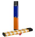 Skin Decal Wrap 2 Pack for Juul Vapes Ripped Colors Blue Orange JUUL NOT INCLUDED