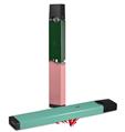 Skin Decal Wrap 2 Pack for Juul Vapes Ripped Colors Green Pink JUUL NOT INCLUDED