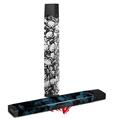 Skin Decal Wrap 2 Pack for Juul Vapes Scattered Skulls White JUUL NOT INCLUDED