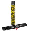 Skin Decal Wrap 2 Pack for Juul Vapes Scattered Skulls Yellow JUUL NOT INCLUDED