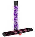 Skin Decal Wrap 2 Pack for Juul Vapes Scattered Skulls Purple JUUL NOT INCLUDED