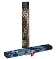 Skin Decal Wrap 2 Pack for Juul Vapes HEX Mesh Camo 01 Brown JUUL NOT INCLUDED