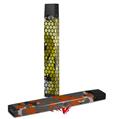 Skin Decal Wrap 2 Pack for Juul Vapes HEX Mesh Camo 01 Yellow JUUL NOT INCLUDED
