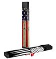 Skin Decal Wrap 2 Pack for Juul Vapes Painted Faded and Cracked USA American Flag JUUL NOT INCLUDED
