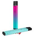 Skin Decal Wrap 2 Pack for Juul Vapes Smooth Fades Neon Teal Hot Pink JUUL NOT INCLUDED