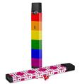 Skin Decal Wrap 2 Pack for Juul Vapes Rainbow Stripes JUUL NOT INCLUDED
