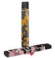 Skin Decal Wrap 2 Pack for Juul Vapes WraptorCamo Old School Camouflage Camo Orange JUUL NOT INCLUDED