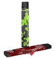 Skin Decal Wrap 2 Pack for Juul Vapes WraptorCamo Old School Camouflage Camo Lime Green JUUL NOT INCLUDED