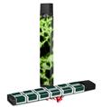 Skin Decal Wrap 2 Pack for Juul Vapes Electrify Green JUUL NOT INCLUDED