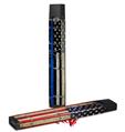 Skin Decal Wrap 2 Pack for Juul Vapes Painted Faded Cracked Blue Line Stripe USA American Flag JUUL NOT INCLUDED
