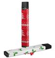 Skin Decal Wrap 2 Pack for Juul Vapes Ugly Holiday Christmas Sweater - Christmas Trees Red 01 JUUL NOT INCLUDED