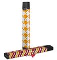 Skin Decal Wrap 2 Pack for Juul Vapes Houndstooth Orange JUUL NOT INCLUDED