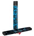 Skin Decal Wrap 2 Pack for Juul Vapes Scattered Skulls Neon Blue JUUL NOT INCLUDED