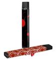 Skin Decal Wrap 2 Pack for Juul Vapes Lots of Dots Red on Black JUUL NOT INCLUDED