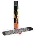 Skin Decal Wrap 2 Pack for Juul Vapes Metal Flames JUUL NOT INCLUDED